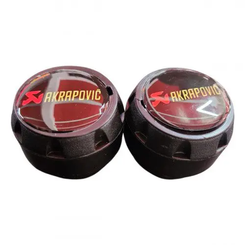 Par Slider Universal Moto Negro Estilo Akrapovic