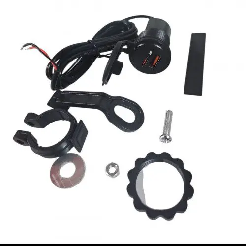Cargador USB Tipo C Universal Moto Impermeable 12V