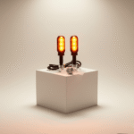 Direccional LED Mini Tapa Naranja Moto Universal