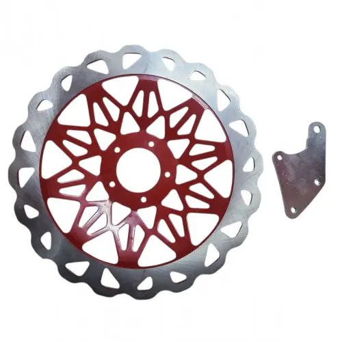 Disco Freno Delantero Akt Nkd 20mm Rojo Lujo