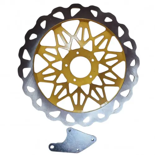 Disco Freno Delantero Akt Nkd 20mm Dorado Lujo