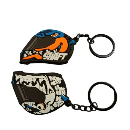 Llavero Silicona Shaft Casco Doble Cara