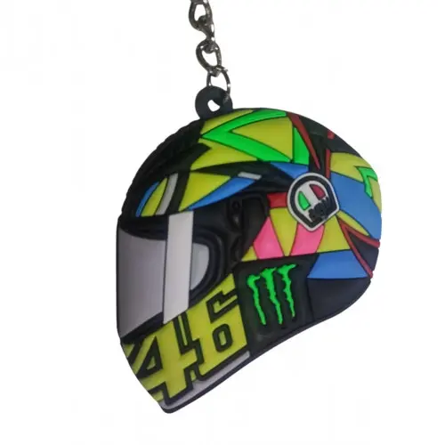 Llavero Silicona Casco Monster