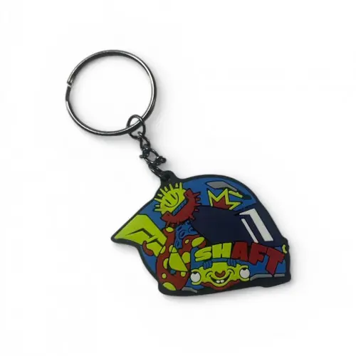 Llavero Silicona Casco Shaft Pez