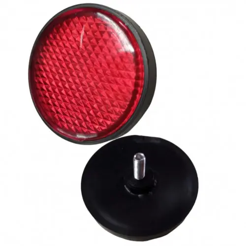 Unidad Traga Luz Roja Rosca 5mm Redonda Moto