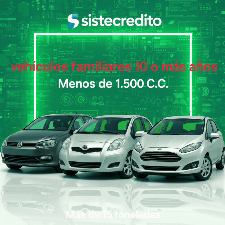 Soat Vehículos Familiares 10 o Más Años Menos de 1.500 C.C Con Sistecredito