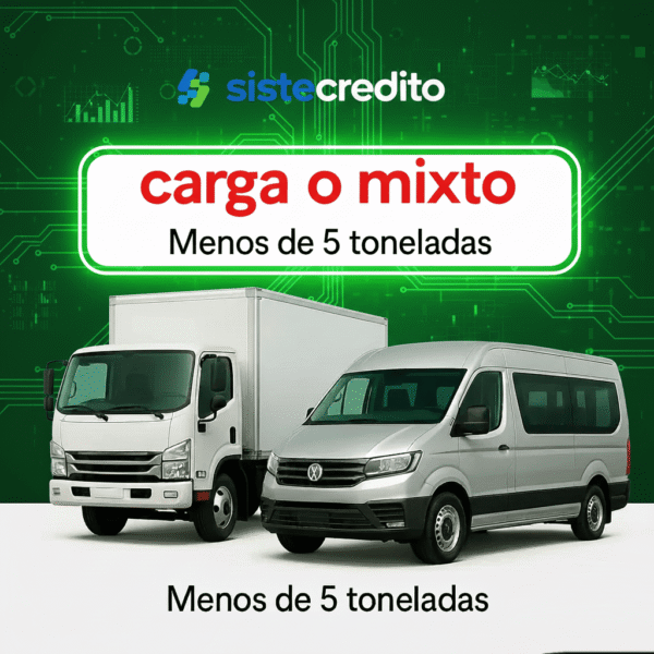 Soat Carga o Mixto Menos de 5 Toneladas Con Sistecredito