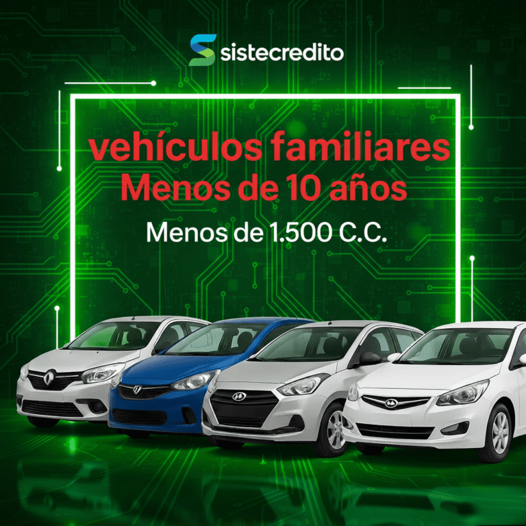 Soat Vehículos Familiares Menos de 10 Años Menos de 1.500 C.C Con Sistecredito