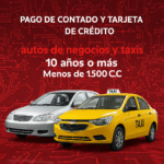 Soat Autos de Negocios y Taxis 10 Años o Más Menos de 1.500 C.C De Contado O Tarjeta Credito