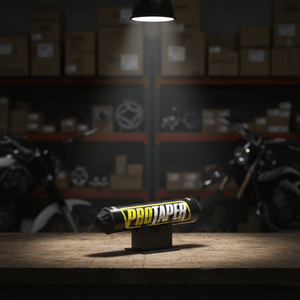 Puff Redondo Para Manubrio Protaper Fuzion Bajo Negro 24 Cm Negro Amarillo