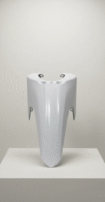 Guarda Barro Delantero Blanco Para Crypton 2