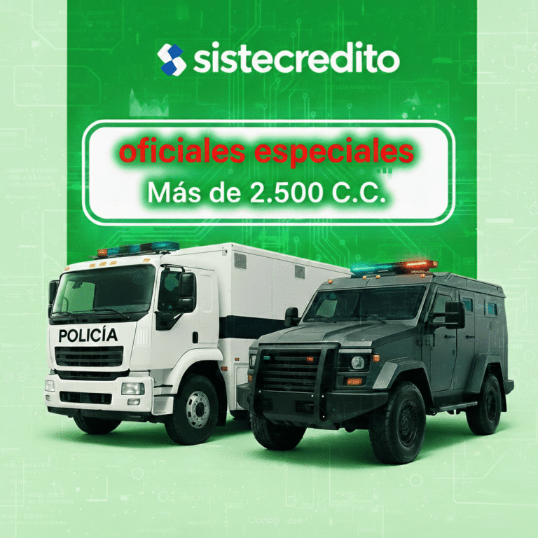 Soat Oficiales Especiales Más de 2.500 C.C Con Sistecredito