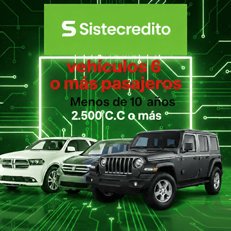 Soat Vehículos 6 o Más Pasajeros Menos de 10 Años 2.500 C.C o Más Con Sistecredito