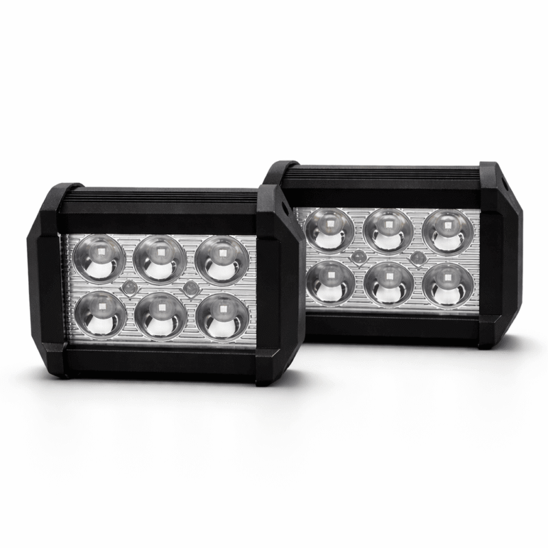 2 Exploradoras Led 6 Chips 8000Lm Blanco Moto Carro