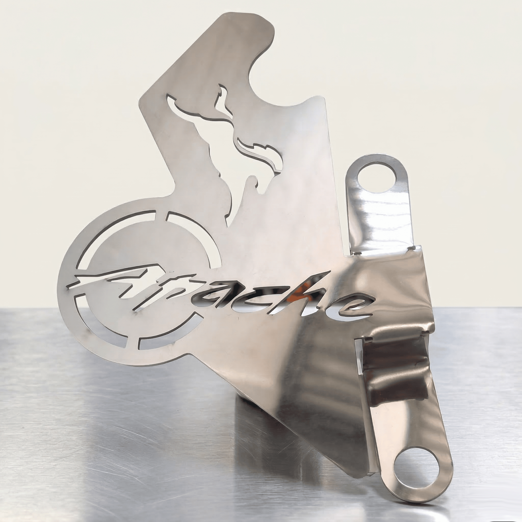 Protector Mordaza TVS Apache 160 180 200 Acero Inoxidable(1) Protector Mordaza TVS Apache 160 180 200 Acero Inoxidable