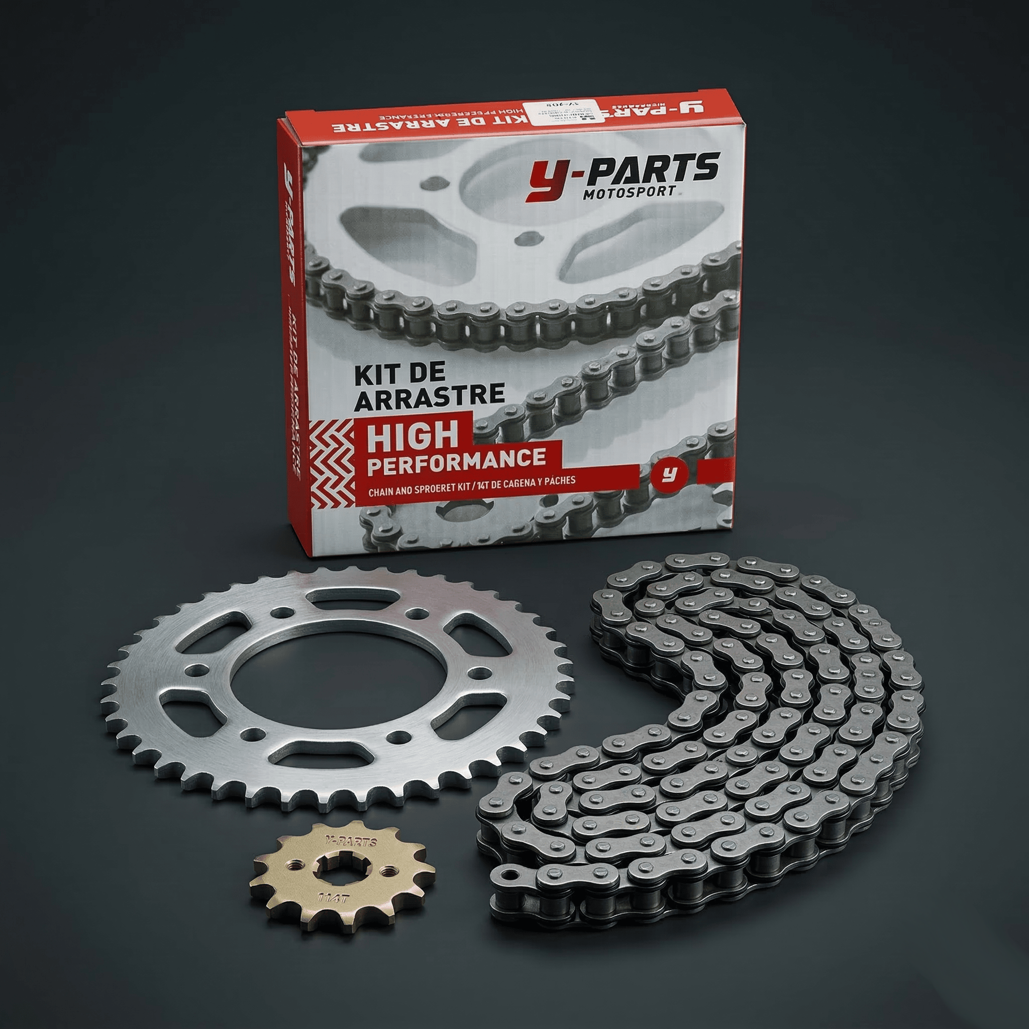 Kit De Arrastre Fz 16 Y-Parts 428H O-Ring 14T 40T 128L(1) Kit De Arrastre Fz 16 Y-Parts 428H O-Ring 14T 40T 128L