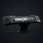 Emblema Logo Frontal 3D Para Boxer Acero Inoxidable Negro