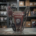 Emblema Frontal Yamaha Crypton Fi Acero Inoxidable