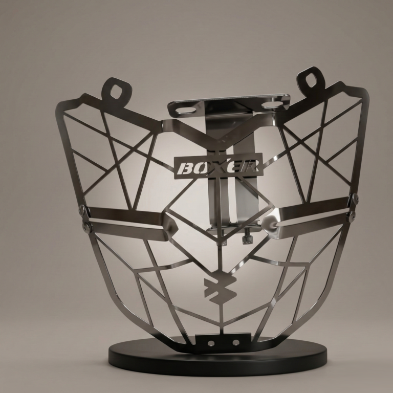 Protector De Farola Boxer Ct 100 Acero Inoxidable Cromado