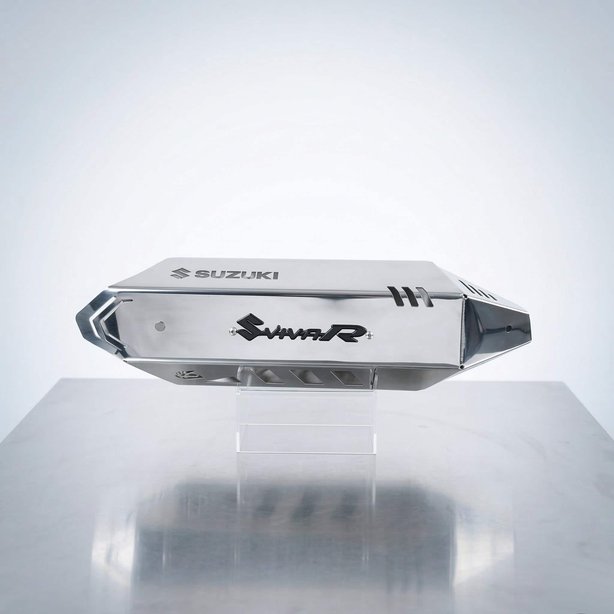 Protector Exosto Suzuki Viva R Acero Inoxidable Protector Exosto Suzuki Viva R Acero Inoxidable