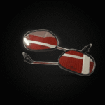 Par Espejo Crypton 115 Pata Cromada 10mm Mirok