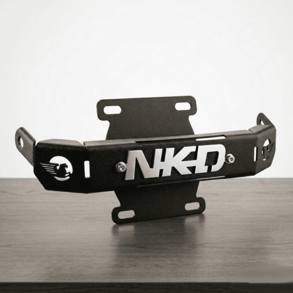 Logo Frontal Delantero Para Akt Nkd 125 Acero Inoxidable