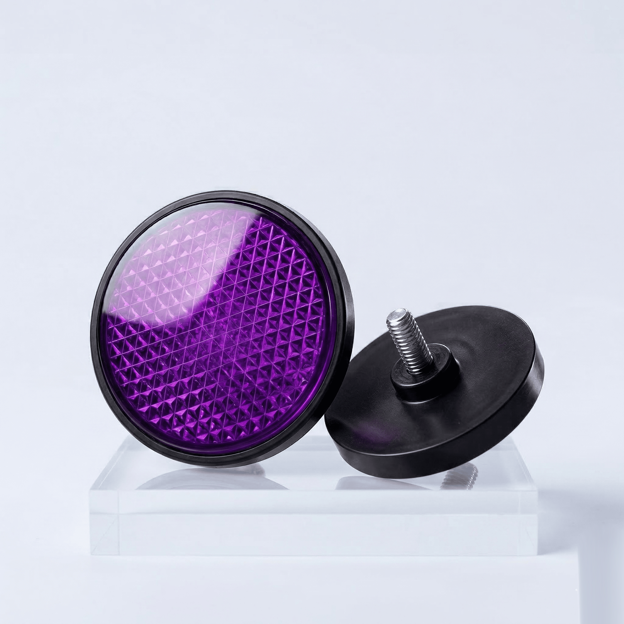 Unidad Tragaluz Redondo 4mm Morado Para Tablero(1) Unidad Tragaluz Redondo 4mm Morado Para Tablero