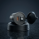 Cargador Usb 1 Puerto Redondo Con Boton On Off