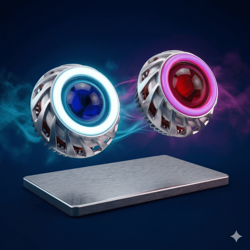Ojo De Diablo Luz Led Azul Y Rojo Para Moto Y Carro