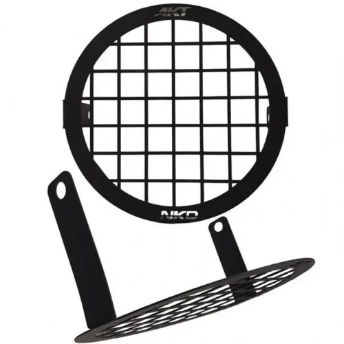 Protector De Farola Inox Negro V1 Para AKT NKD 125