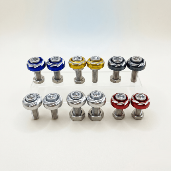 Par Tornillos Lujo Espiral Universal Moto De Colores