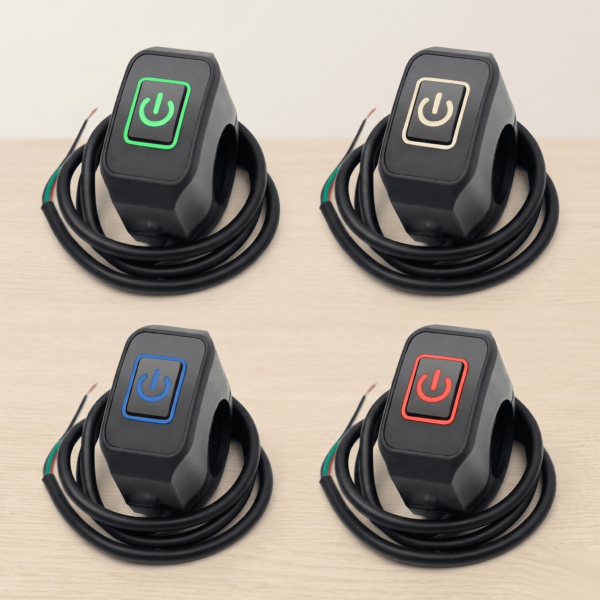 Switch De Luces Universal Base Plástica De Colores