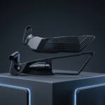 Espejos Naked Halcón Ajustables Negros Moto