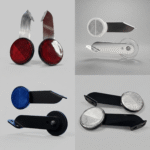 Par Soportes Reflectivos Para DT DR Rojos De Colores