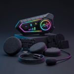 Intercomunicador Anp10 Max Vibrant Rgb Casco Moto