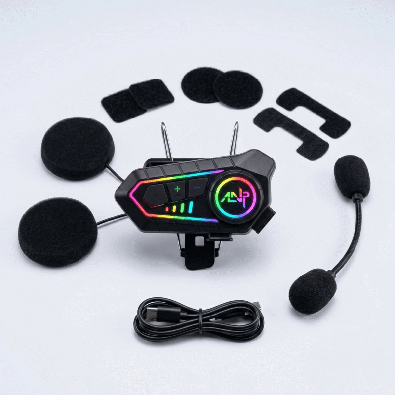 Intercomunicador Max Vibrant Rgb Casco Moto