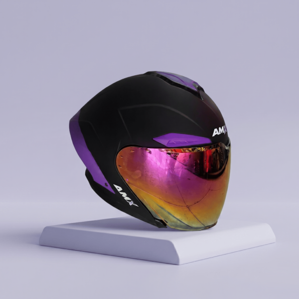 Casco Abierto AMX Razzo Solid Morado