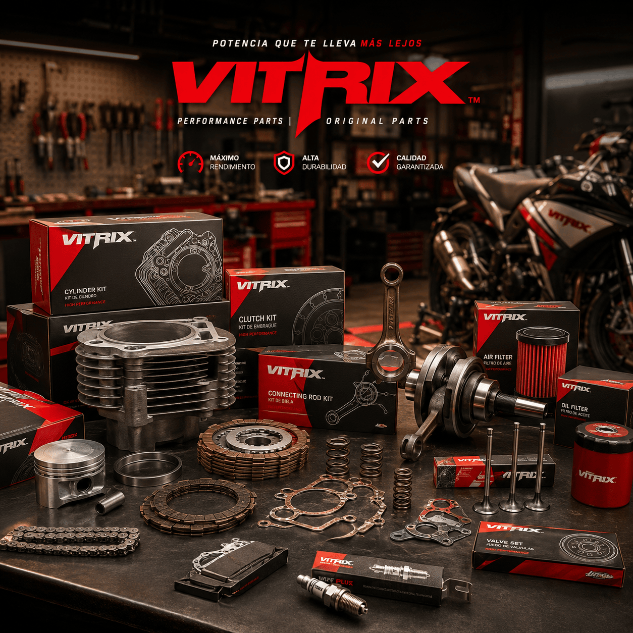 Vitrix Potencia para Moto