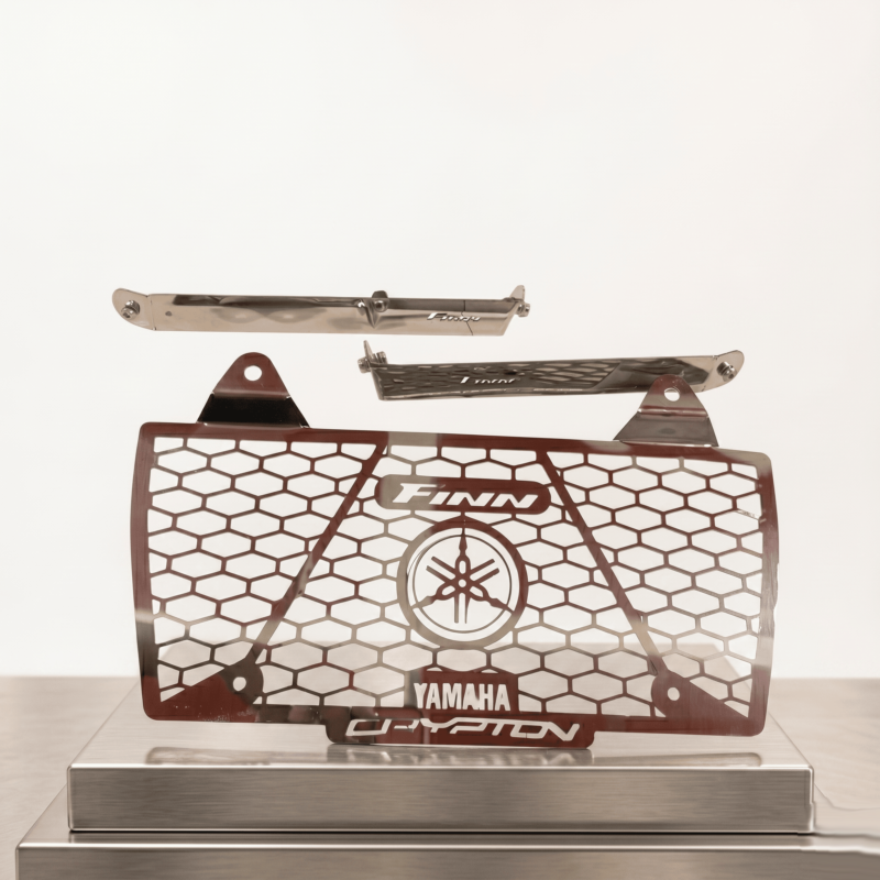 Protector Radiador Yamaha Crypton FI Finn Acero Inoxidable