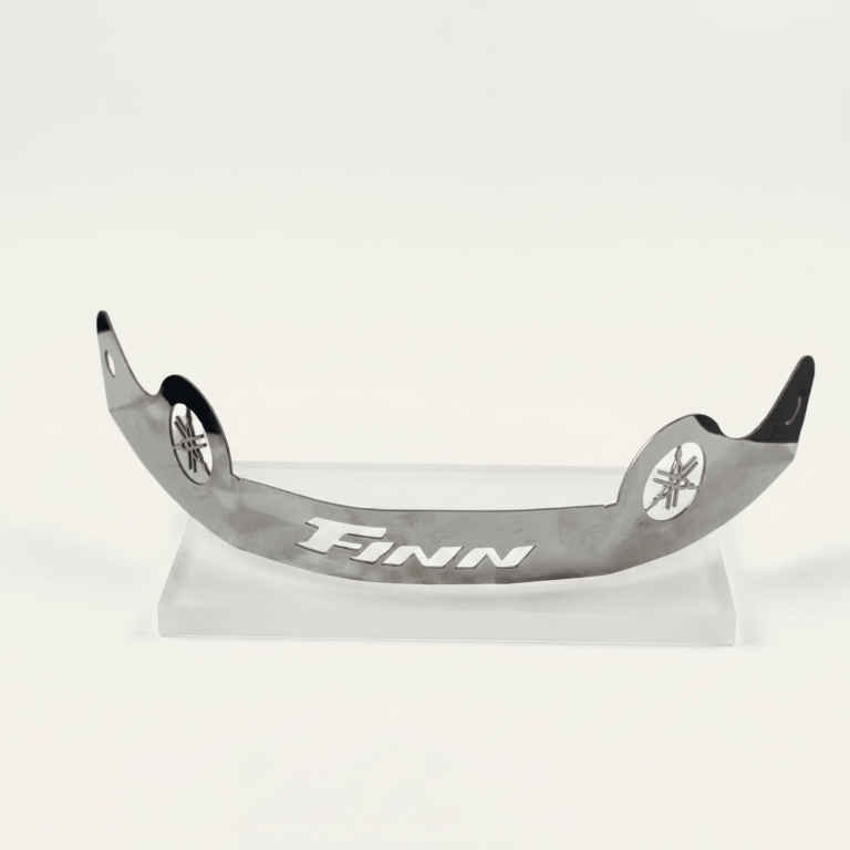 Emblema Collarín Yamaha Crypton Finn Acero Inoxidable