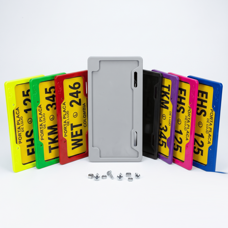 Porta Placa Moto Universal Plástico Deportivo Colores