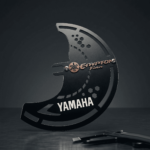 Protector Disco Freno Delantero Crypton Finn Negro Mate