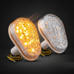 Par Direccionales Led Incrustar Luz Amarilla Universal