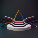 Manubrio Falcon Moto Semi Macizo Colores Mate
