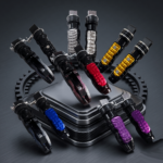 Par Posapiés Aluminio Universal Para Moto Colores