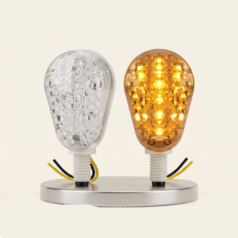 Par Direccionales Led Incrustar Luz Amarilla Universal
