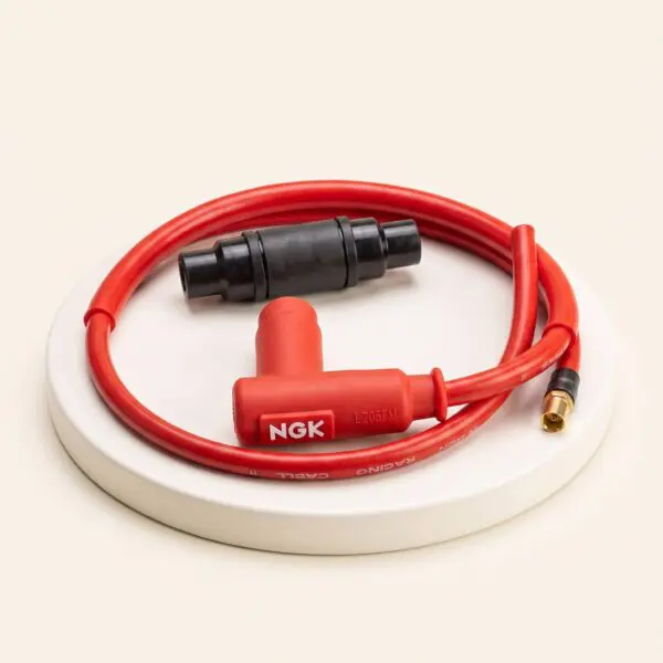 Cable Alta NGK Racing Rojo Para Bujía Moto