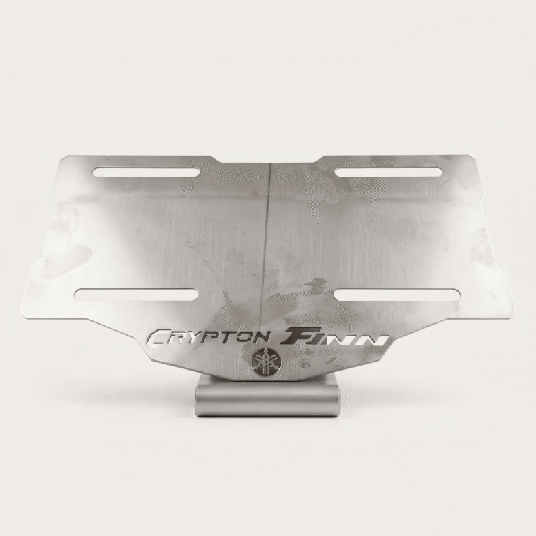 Porta Placa Yamaha Crypton Finn Acero Inoxidable