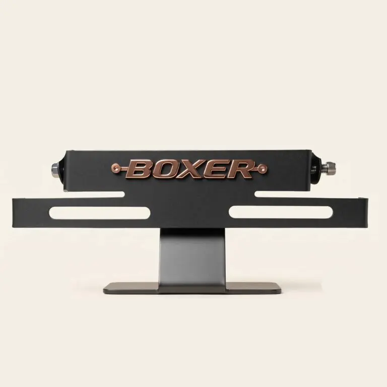 Portaplaca Retráctil Boxer 3D Negro