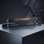Porta Placa Retráctil Hero Hunk Negro 3D Inoxidable